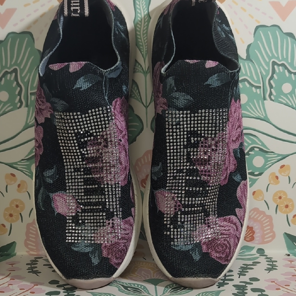 Juicy Couture Floral Slip-On Sneakers - Picture 2 of 8